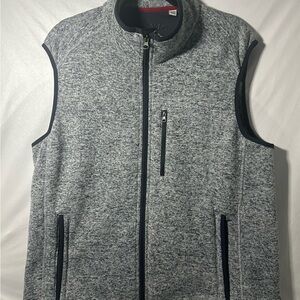 Orvis Vest Sweater‎ Fleece Jacket Full Zip Gray Outdoor Hiking Men's Size XL
